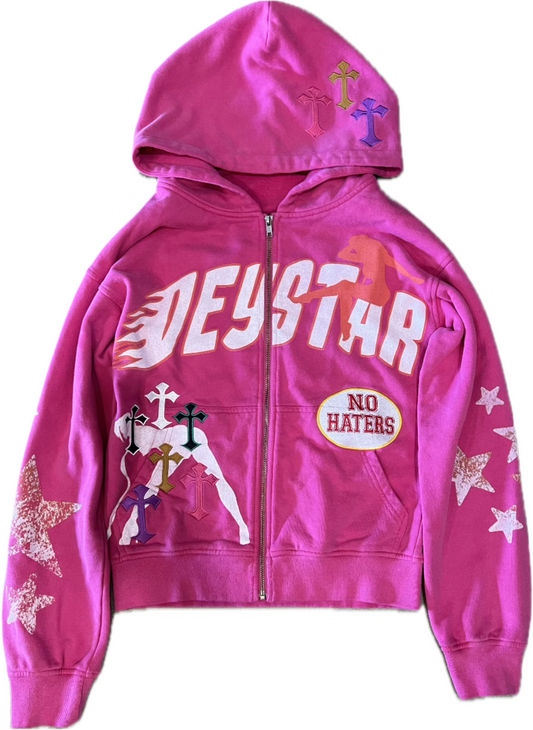 “Rosy pink” Zip Up